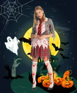 Adult Women’s Bloody Zombie Schoolgirl Costume