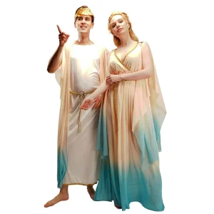 Adult Women’s Greek Mythology Character Role Playing Halloween TV & Movie Dresses Ancient Roman Clothing for Couples
