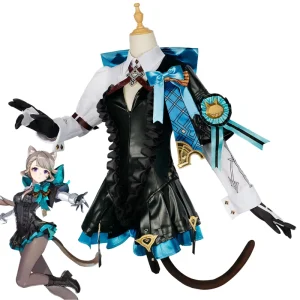 Adult Women’s Lynette Cosplay Costume Uniform Halloween Carnival Party Suit
