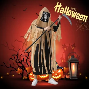 Adult Zombie Costume with Hooded Cloak