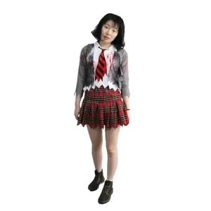 Adult Zombie School Uniform Halloween Costume