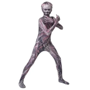 Adult and Children’s Monster Demon Skull Jumpsuit Costume