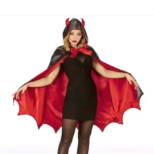 Adult and Kids Black Vampire Cape Costume