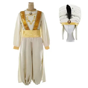 Aladdin Magic Lamp Costume Halloween Stage Performance Cosplay Costume