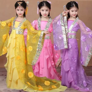 Ancient Chinese Folk Dance Children’s Opera Hanfu Princess Cosplay Dress