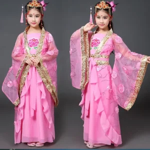 Ancient Chinese Folk Dance Children’s Opera Ming Tang Hanfu Princess Cosplay Dress