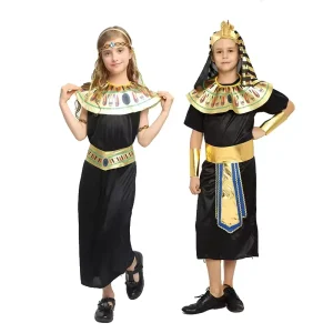 Ancient Egypt Pharaoh Costume Set Halloween Cloth Cosplay Prince Suits for Party & Festivals