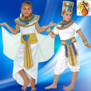 Ancient Egyptian Pharaoh Cleopatra Prince Princess Costume Boys and Girls Cosplay