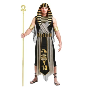 Ancient Egyptian Pharaoh Costume King Cleopatra Queen Carnival Party Medieval Couple Dress Cosplay Halloween Costumes