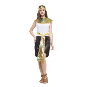 Ancient Egyptian Pharaoh Nile King Women’s Costume PET Material Customized Size