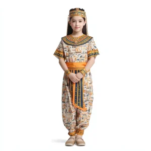 Ancient Egyptian Queen Costume Polyester Print Harem Pants Set