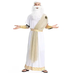 Ancient Greek Roman Toga Caesar Costume for Men