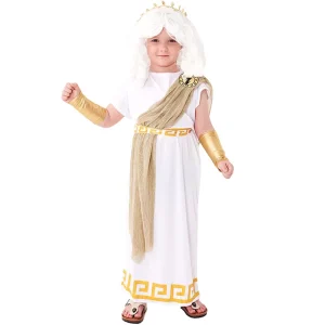 Ancient Greek Roman Toga Caesar Princess Halloween Fancy Dress Costume for Adults Unisex Polyester