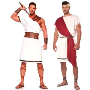 Ancient Roman Greek Male Costume Cosplay Clothes Masquerade Halloween Carnival Party Solider Fancy Dress Adult Gladiator Costume