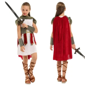 Ancient Roman Samurai Girl Warrior Party Performance Costume