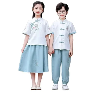 Ancient Style Children’s Performance Clothing Primary School Students Hanfu Chinese Republic of China Autumn Kindergarten Wear