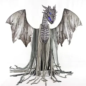 Animated Giant Dragon Animatronic Prop for Outdoor Halloween Decoration