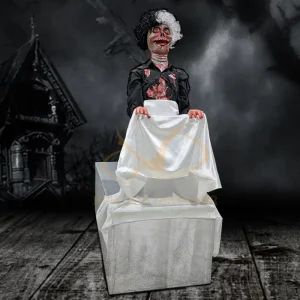 Animatronic Halloween Ghost Zombie Prop for Schools Daycares Airports Shopping Malls and Public Spaces Durable Metal