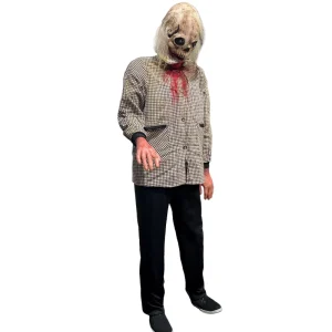 Animatronic Models Ghost Model Zombie Halloween Party Lights Latex Ghost Skull Indoor Scene Arrangement Durable Rechargeable