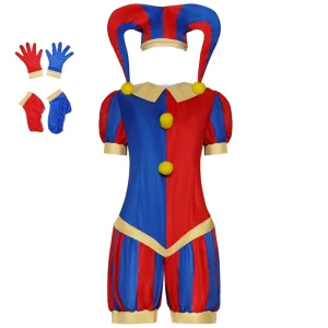 Anime Character Circus Jumpsuit Clown Cosplay Stage Outfit