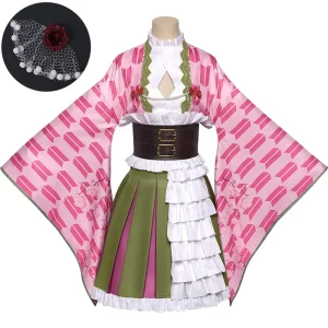 Anime Cosplay Costume Sexy Women’s Polyester Dress Set with Headwear Halloween Party Outfit