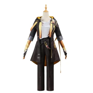 Anime Ship Officer Character Uniform Set for Men Polyester Adult Cosplay Costume