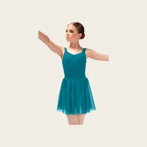Anna Shi High Quality Spandex Gymnastics Leotard With Chiffon Skirts Dance Costumes for Training