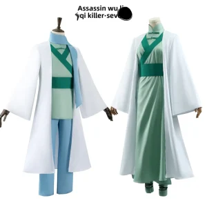 Assassin Wu Liqiu Cosplay Costume Red Anime Game Outfit