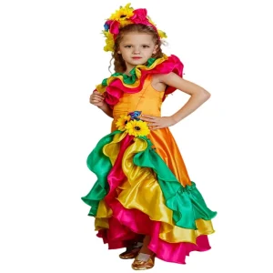 Baige BAIGE National Brazilian Ethnic Dress Polyester All Saints Children’s Carnival Costume