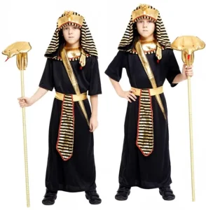 Baige New Arrivals Boys Kids Egyptian Pharaoh Tunic Role Play Dress up Halloween Cosplay Costume
