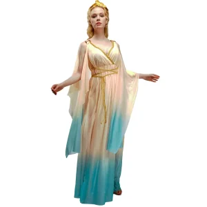 Beautiful Cosplay Party Fancy Dress Women Elegant Greek Stage Performance Goddess Dress Costume