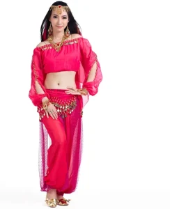 Belly Dance Costume Long Pants Indian Bollywood Arab Dance Performance Stage Costume