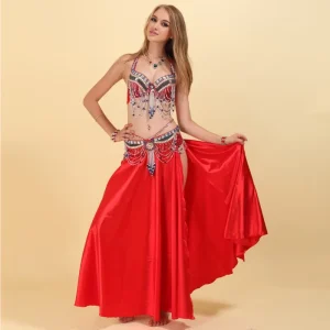 Belly Dance Costume and Accessories Indian Dance Set 100% Polyester Adult Performance Wear