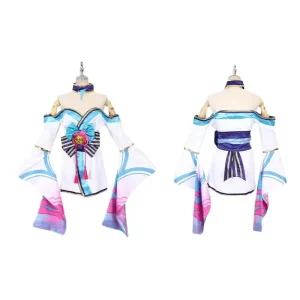 Best Made Halloween Clothes Game Costume for Women League of Legends Cosplay Ahri Roleplay Dress With Accessories
