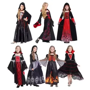 Black Witch Halloween Costume Horror Vampire Princess Dress For Dance Performance