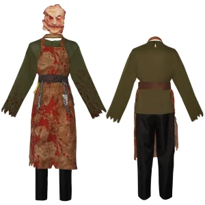 Bloodstained Butcher European-Style Chef Zombie Costume for Men