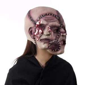 Bloody Zombie Latex Head Mask Halloween Cosplay Prop for Men and Women