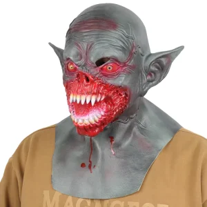 Bloody Zombie Vampire Latex Full-Face Mask for Halloween Cosplay Costume and Party Supplies