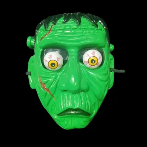 Blue-Faced Monster with Spring Eyes Ghost Festival Vampire Costume Face Covering