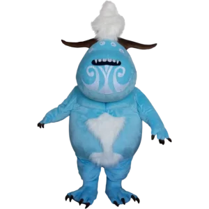 Blue Monster Mascot Costume for Advertising Shows