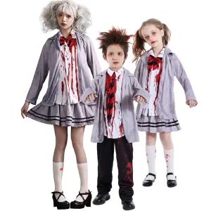 Boys Children’s Vampire Zombie Cosplay Costume Bloody Carnival Fancy Dress