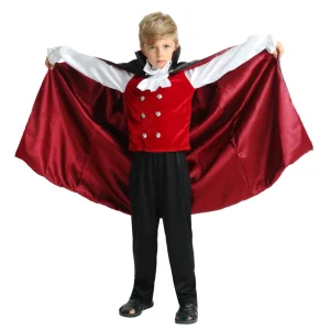 Boys’ Gothic Vampire Costume for Halloween Role Play