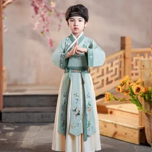 Boys’ Long Sleeve Hanfu Cosplay Costume Ancient Chinese Outfit