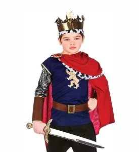 Boys Medieval King Fancy Dress Costume