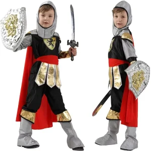 Boys Medieval Knight Costume Halloween Role Play Set