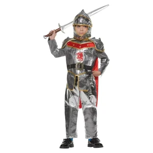 Boys’ Silver Medieval Knight Warrior Costume