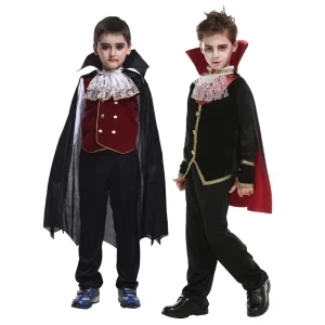 Boys’ Victorian Vampire Costume Prince of Darkness Set ZBHC-023