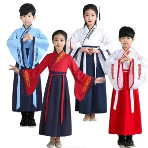 Boys’ and Girls’ Han Dynasty Chinese Traditional Hanfu Kids CTCB-008