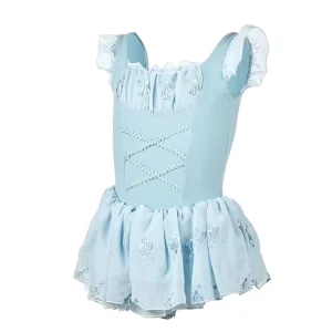 CN00253 High Quality Chiffon Ruffled Child Sleeve Leotards Ballet Dress Girls Dance Children Dress Costumes