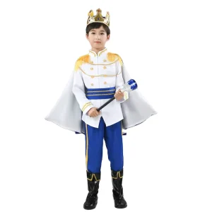 Cartoon Arab Prince Cosplay King Costume Halloween for Boys